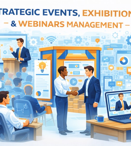 Strategic Events, Exhibitions, & Webinars Management